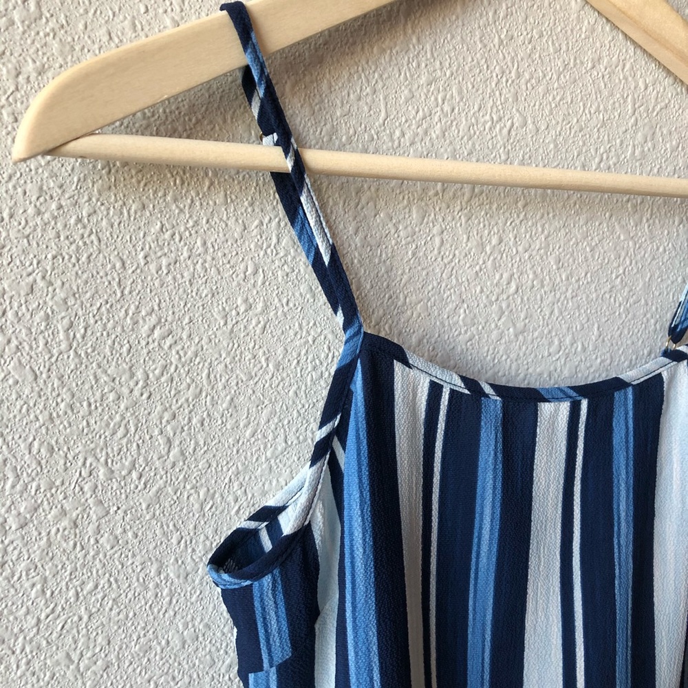 Show Me Your MuMu Blue and White Striped Cropped Tank - Picture 2 of 6